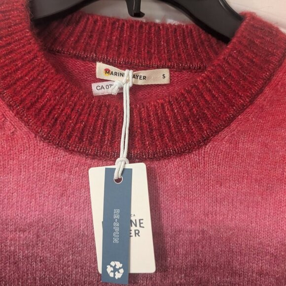 Marine Layer | Ayla Ombré Stripe Puff Sleeve Sweater - Picture 9 of 14